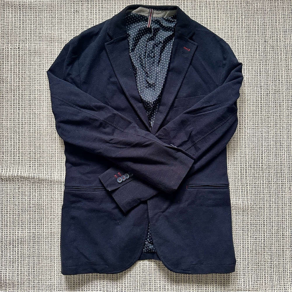 Springfield Men Suit Jacket Navy Small Purchased in Spain